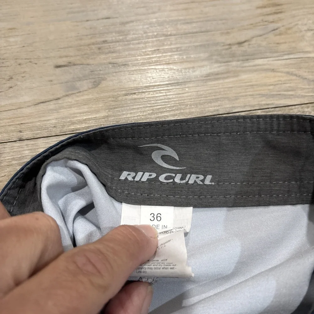 Rip Curl Mirage‎ Ultimate Stretch Boardshorts Men's Sz 36 Blue Swim Surf Boat